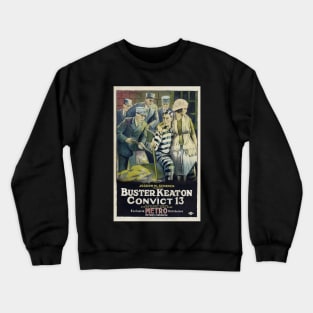 Buster Keaton Convict 13 Crewneck Sweatshirt